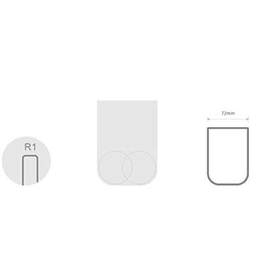 UVIVIU Toothbrush Cup, Bathroom Cup, Toothbrush Holder, Bathroom Tumbler, Plastic, 350ml (White)