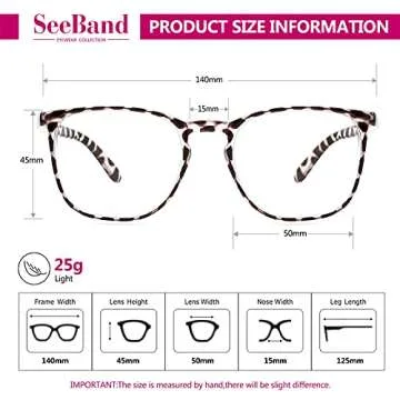 SeeBand Anti Fog Safety Glasses for Men & Women - 2 Pack