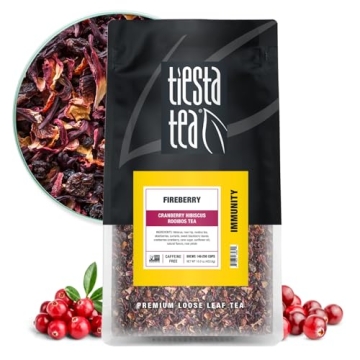 Tiesta Tea - Cranberry Hibiscus Rooibos Tea, Fireberry Loose Leaf Herbal Tea with Hibiscus and Cranb...