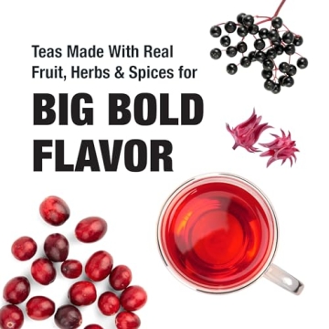 Tiesta Tea Cranberry Hibiscus Rooibos Herbal Tea Blend