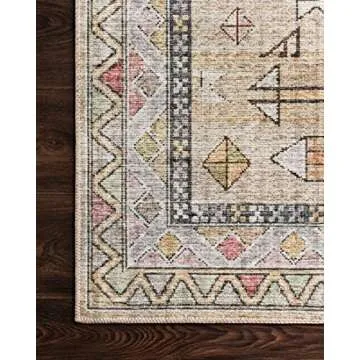 Loloi II Skye Collection Gold/Blush 7'-6" x 9'-6" Rug