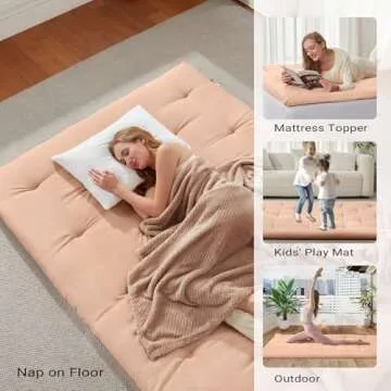 Mollydot Japanese Futon Mattress for Versatile Comfort