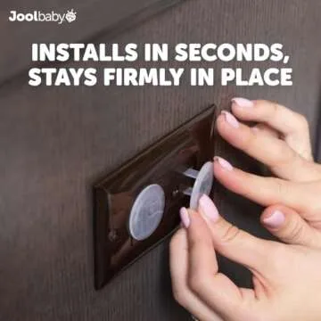 Jool Baby Outlet Covers - 32 Pack Clear Child Proof Caps