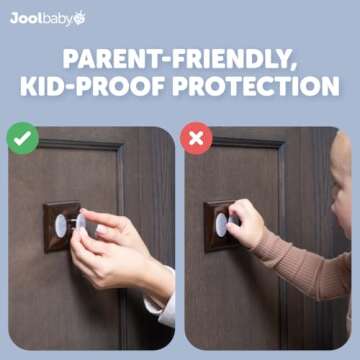 Outlet Plug Covers (32 Pack) Clear Child Proof Electrical Protector Safety Caps - Jool Baby