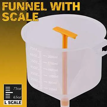 ELEAD 19 PCS No-Spill Coolant Funnel Kit Radiator Funnel burping kit funnels for Filling Bottles Universal Fitment Aplicable to Any Vehicle funnels for Automotive use 4PCS Round Kitchen Funnel
