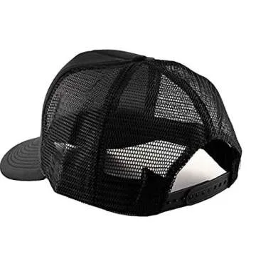 ALLNTRENDS Adult Trucker Hat Smile Face Embroidered Baseball Cap Adjustable Snapback (Orange)