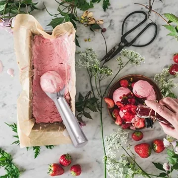 Premium Nonstick Anti-Freeze Aluminum Ice Cream Scoop 7-inch