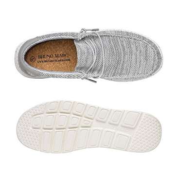 Bruno Marc Mens Slip-on Stretch Loafers Casual Shoes Lightweight Comfortable Boat Shoes, Grey - 10.5 (Breeze)