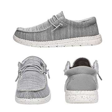 Bruno Marc Mens Slip-on Stretch Loafers Casual Shoes Lightweight Comfortable Boat Shoes, Grey - 10.5 (Breeze)