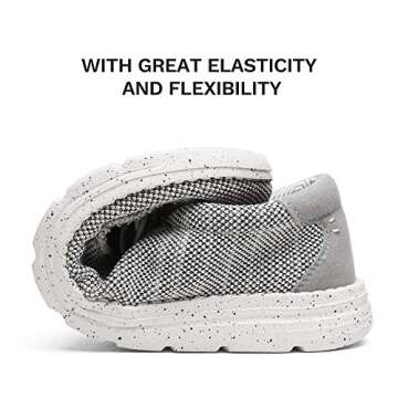 Bruno Marc Mens Slip-on Stretch Loafers Casual Shoes Lightweight Comfortable Boat Shoes, Grey - 10.5 (Breeze)