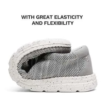 Bruno Marc Mens Slip-on Stretch Loafers Casual Shoes Lightweight Comfortable Boat Shoes, Grey - 10.5 (Breeze)