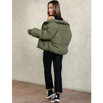 UANEO Women’s Oversized Puffer Jacket for Winter Style