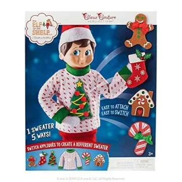 Elf On The Shelf Boy with Ugly Sweater Set for Kids