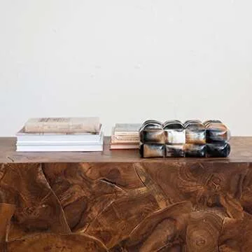 Decorative Horn Bubble Storage Box, Black and Brown