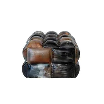 Decorative Horn Bubble Storage Box, Black and Brown