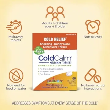 Boiron ColdCalm - Fast Relief from Cold Symptoms - 60 Count