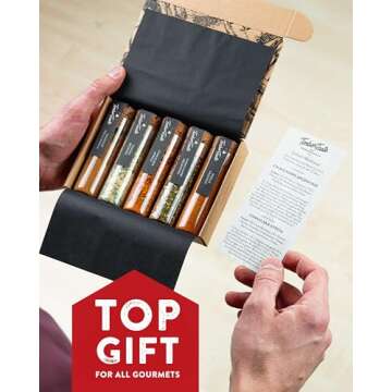 TIMBER TASTE® World Spice Collection - World Spice Gift Set, Gourmet Spices and Seasonings Set for Men & Women - Christmas Gifts for Him & Her, Stocking Stuffers for Men & Women Food Lovers