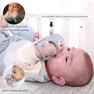 Smily Mia Hands-Free Penguin Pacifier for Infants