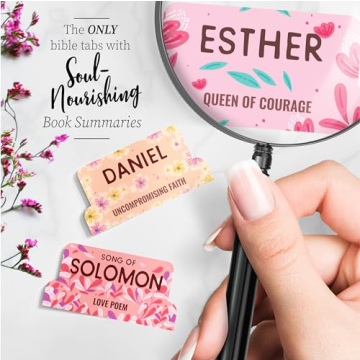 Bloom Pastel Bible Tabs - Unique Book Summaries for Women