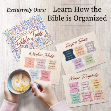 Bloom Pastel Bible Tabs - Unique Book Summaries for Women