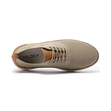 VILOCY Men's Casual Dress Sneakers Comfortable & Lightweight
