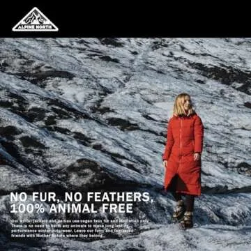 Alpine North Women's Vegan Down Long Parka for Cold Weather Wear