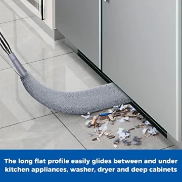 Retractable Gap Dust Cleaner Microfiber Cloths Long Handle