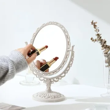 XPXKJ Vintage Chic Desk Mirror for Elegant Decor