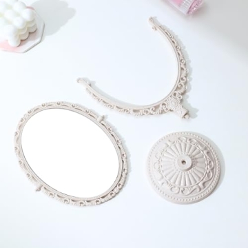 XPXKJ Vintage Chic Desk Mirror for Elegant Decor