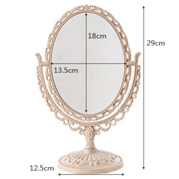 XPXKJ Vintage Chic Desk Mirror for Elegant Decor