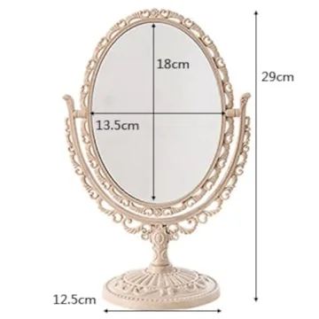 XPXKJ Vintage Chic Desk Mirror for Elegant Decor