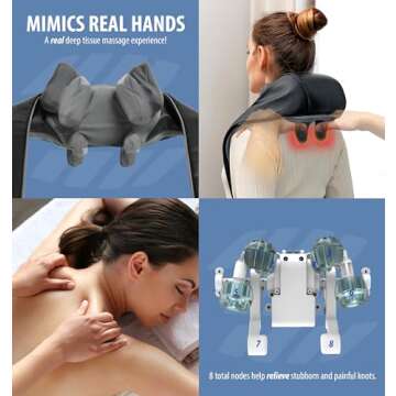 Rechargeable 4D Deep Tissue Neck and Shoulder Massager