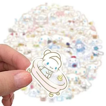ROFOLO 100PCS Cinnamoroll Stickers, Cute Dog Stickers, Vinyl Waterproof Stickers for Kids Teens Girls Adults Phone Water Bottles Skateboard Guitar