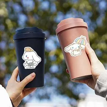 ROFOLO 100PCS Cinnamoroll Stickers, Cute Dog Stickers, Vinyl Waterproof Stickers for Kids Teens Girls Adults Phone Water Bottles Skateboard Guitar