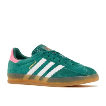 Adidas Gazelle Sneakers in Collegiate Green and Pink