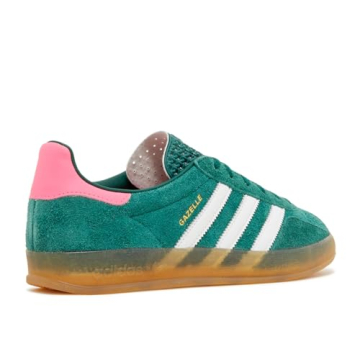 Adidas Gazelle Sneakers in Collegiate Green and Pink