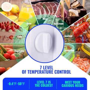 TACOOL Small Refrigerator with Freezer for Dorms and Offices
