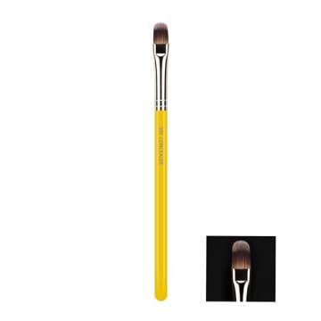 Bdellium Tools Professional Makeup Brush - Studio Series 936 Concealer - With Soft Synthetic Fibers, For Blending Concealer (Yellow, 1pc)
