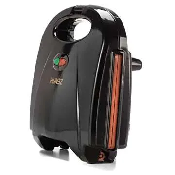 Zenith Compact Electric Waffle Maker with Nonstick Plates