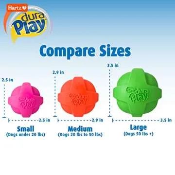 Hartz DuraPlay Bacon Scented Dog Toys, Small (Assorted Color)