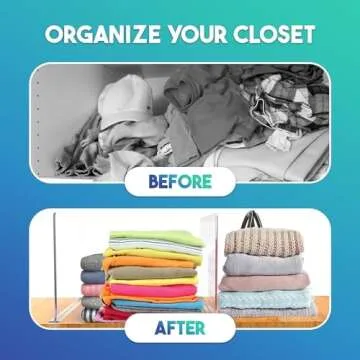 BigBcart Acrylic Shelf Dividers for Closet Organization
