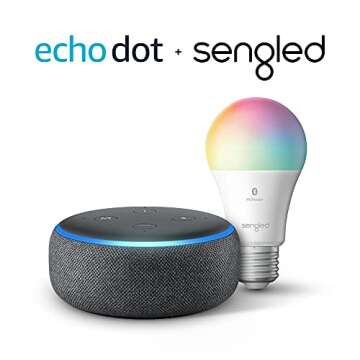 Echo Dot (3rd Gen) Charcoal & Sengled Color Bulb Bundle