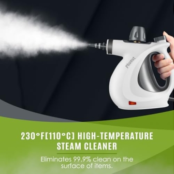 Phueut Steam Cleaner 1050W Chemical-Free Multi-Surface Cleaning