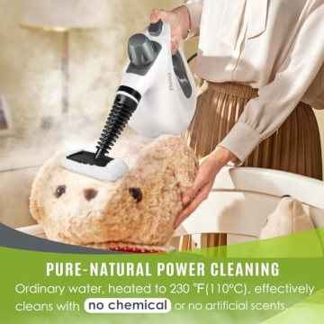 Phueut Steam Cleaner 1050W Chemical-Free Multi-Surface Cleaning
