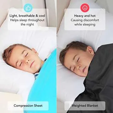 Sensory Compression Blanket | Lycra Bed Sheet for Kids & Adults | Deep Relaxing Feeling, Release Oxytocin | Helps With: SPD, Anxiety, ADHD, Autism and More | Breathable, Cool & Stretchable | Twin Size