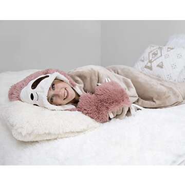 Mutjida Sloth Hooded Blanket - Cozy Fun for All Ages