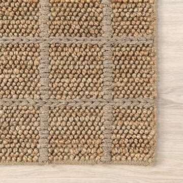 Stylish Jute and Wool Area Rug for Home Decor