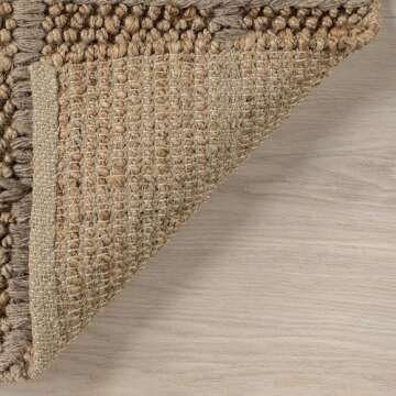 Stylish Jute and Wool Area Rug for Home Decor