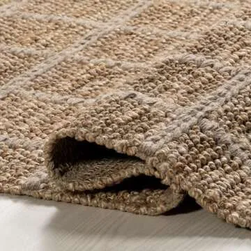 Stylish Jute and Wool Area Rug for Home Decor
