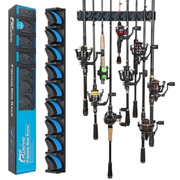 PLUSINNO Fishing Rod Holder for 9 Rods Space Saver